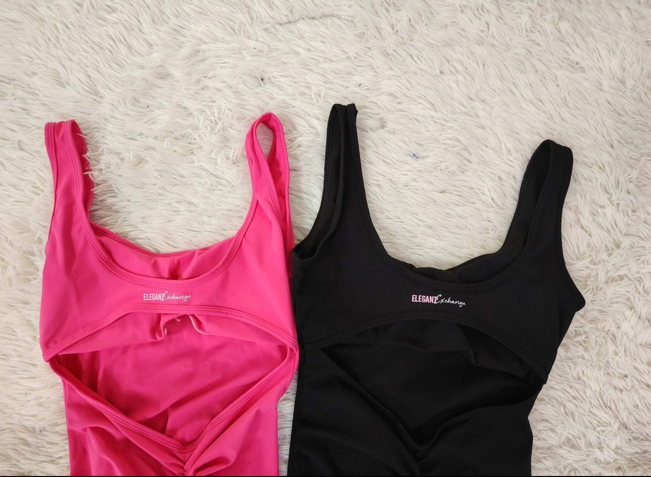 One piece stretchable workout jumpsuit